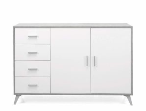 Μπουφές Ariel ARIEL.CM/BF 158x42x92cm White-Concrete Ikone Casa