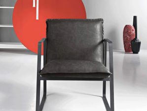 Πολυθρόνα Cesca CESCA/ANTRACITE 65x68x78cm Anthracite Ikone Casa