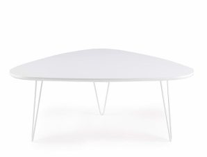 Τραπέζι Σαλονιού Nico NICO/BIANCO 100x70x38cm White Ikone Casa