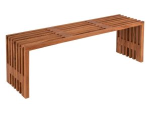 Παγκάκι Nya HM9829 139,5×34,5×48,5cm Από Μασίφ Ξύλο Natural-Teak