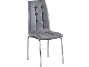 Καρέκλα Melva Grey ΕΜ942,4 42x68x96cm Σετ 4τμχ